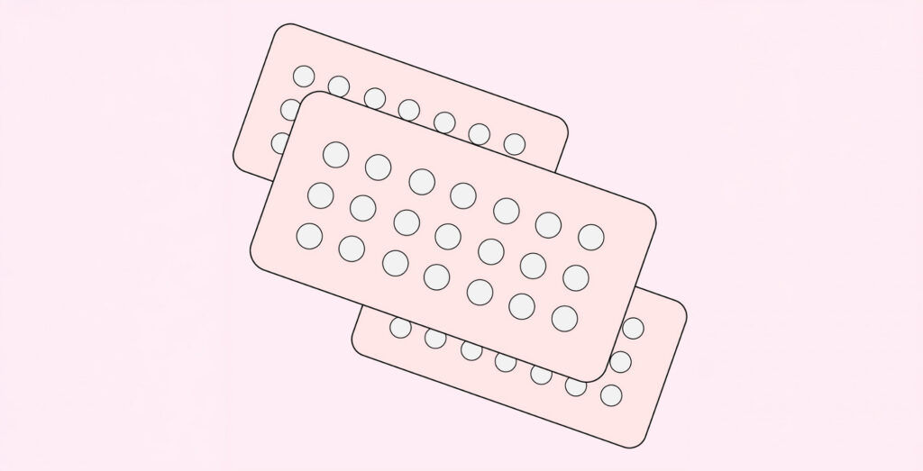 Birth control pill packs