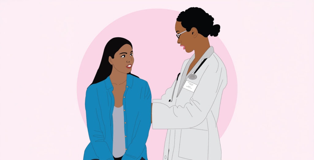 Doctor consulting patient health advice